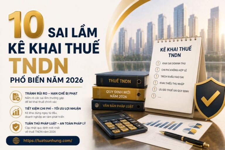 Sai Lầm Kê Khai Thuế TNDN Phổ Biến Năm