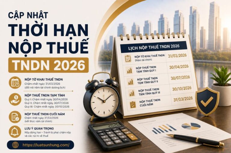 Cập Nhật Thời Hạn Nộp Thuế TNDN Năm
